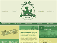 Tablet Screenshot of pennridgeanimalhospital.com